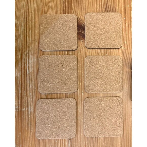 Vintage Pimpernel Holiday Snowman Cork Backed Coasters Set Of 6 England - Picture 4 of 4